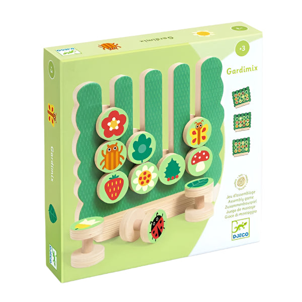 12 piece Garden Vertical Wooden Game Spotty Dot Toys