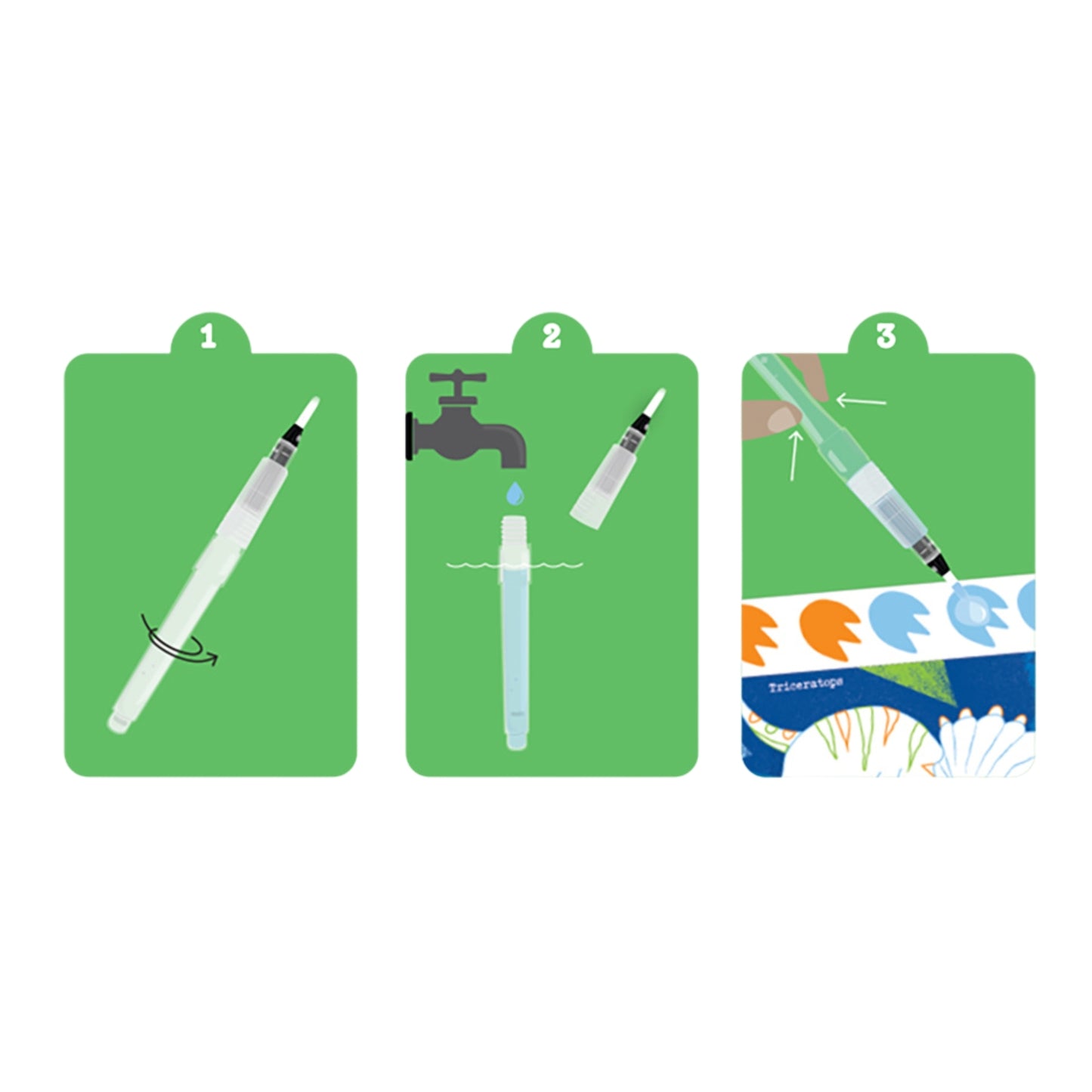 Paint a Picture Watercolour Dinosaur Set - Spotty Dot