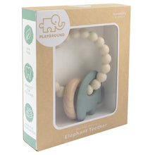 Load image into Gallery viewer, Sage Elephant Silicone Teether - Spotty Dot AU
