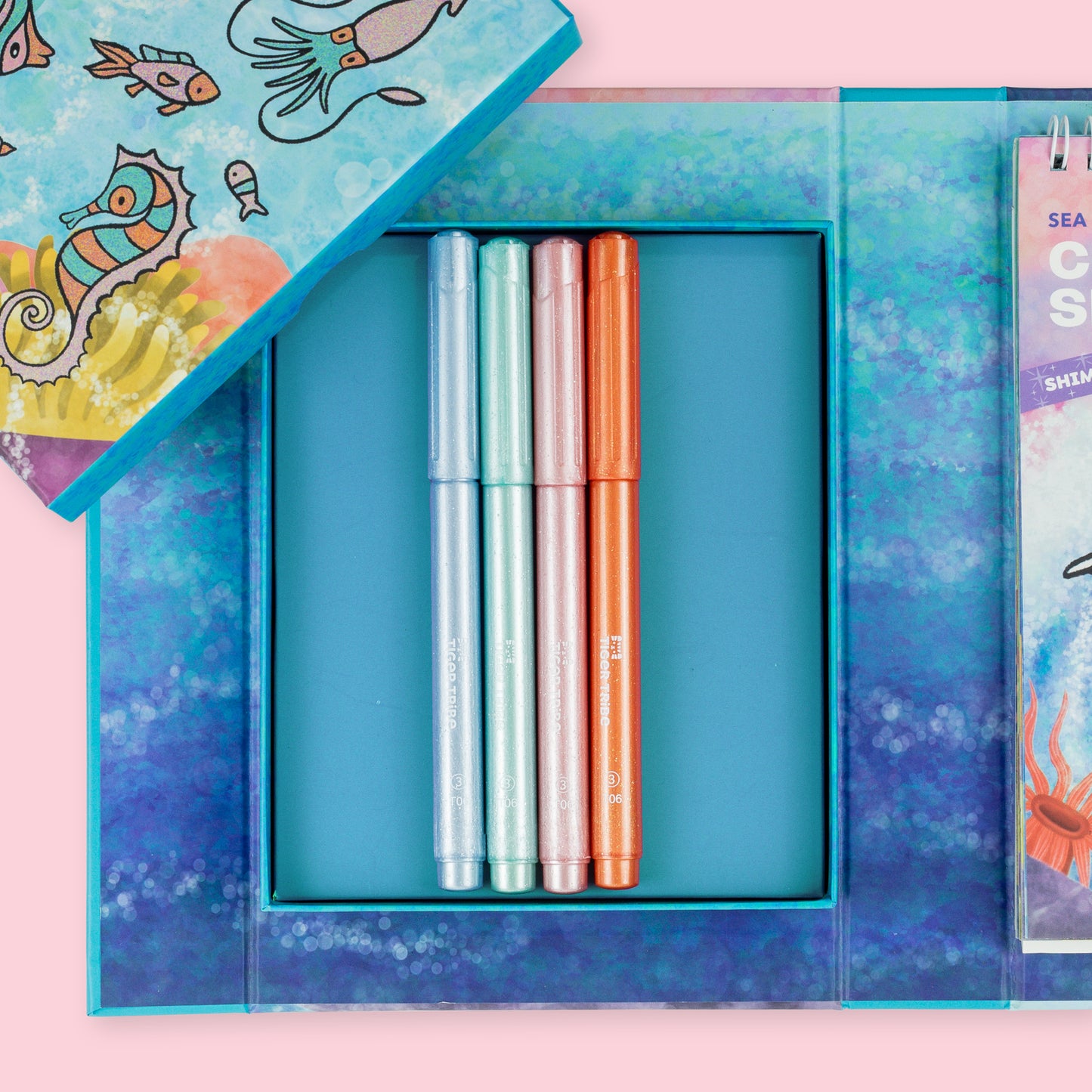 Shimmer Colouring Set - Sea Life - Spotty Dot Toys