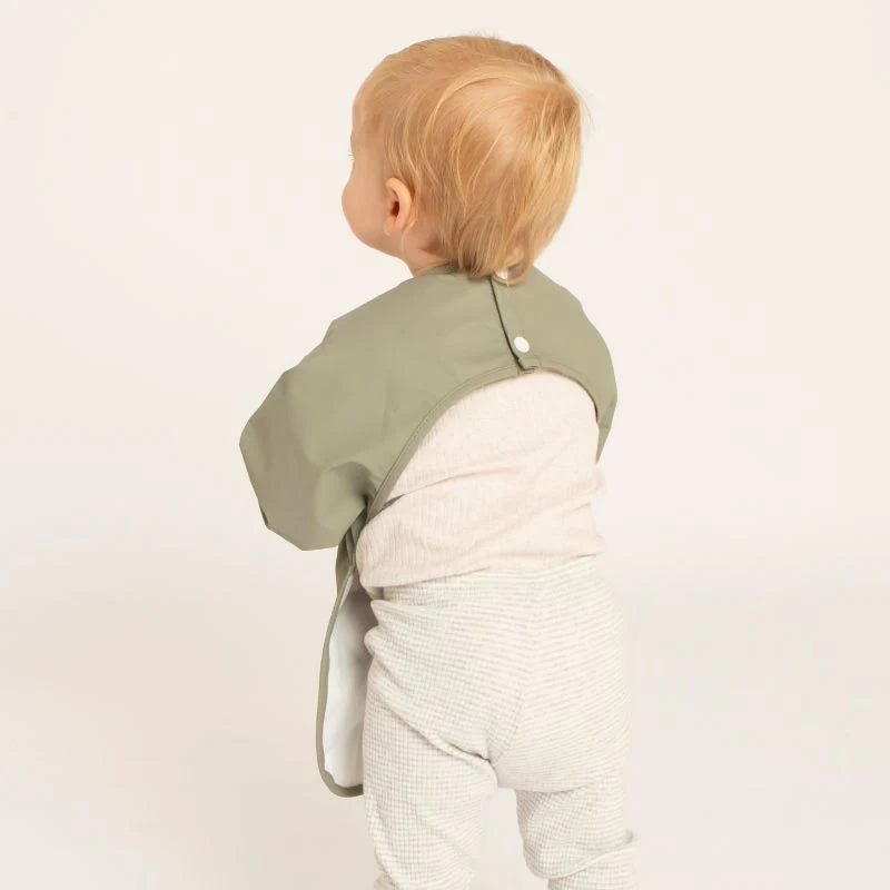 All4Ella Sage Long Sleeve Smock Bib Spotty Dot Toys