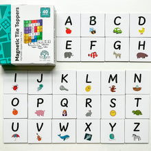 Load image into Gallery viewer, Alphabet Magnetic Tile Toppers - Spotty Dot AU

