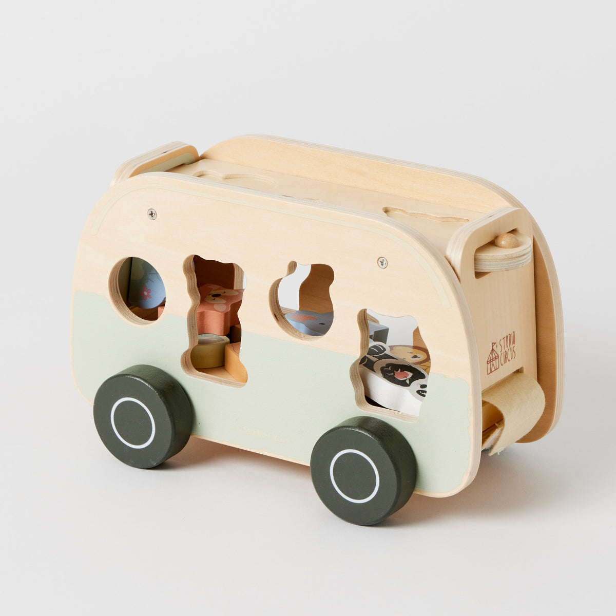Kids Animal Camper Van Shape Sorter by Studio Circus Spotty Dot