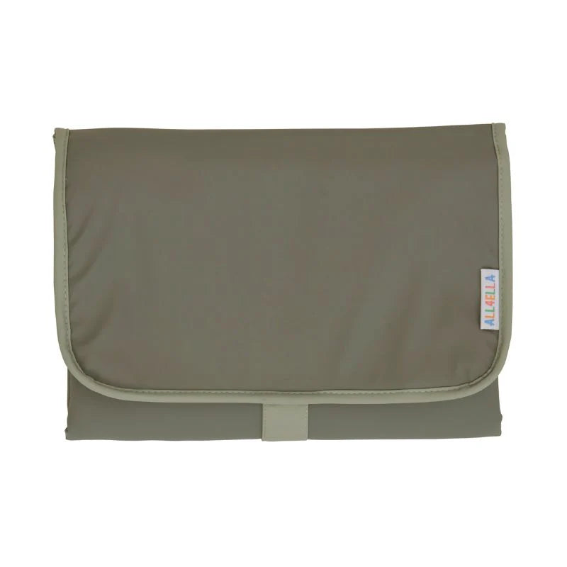 Baby Changing Wallet Mat Sage Spotty Dot