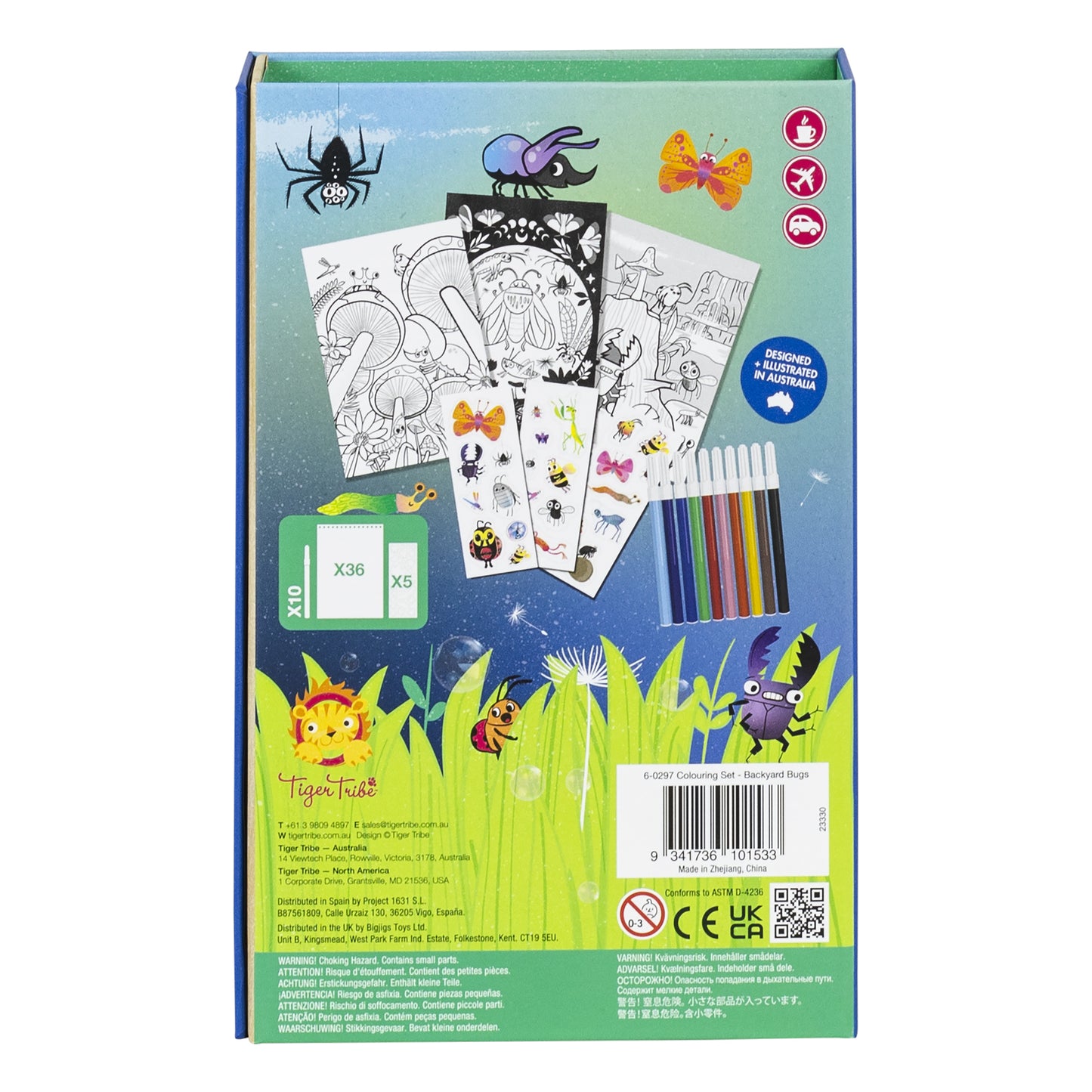 Backyard Bugs Colouring Set - Spotty Dot Toys AU