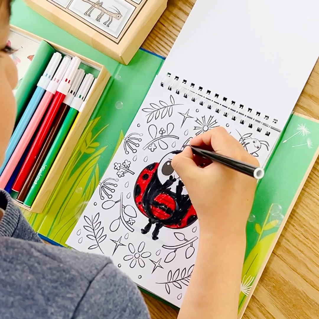 Backyard Bugs Colouring Set - Spotty Dot Toys AU