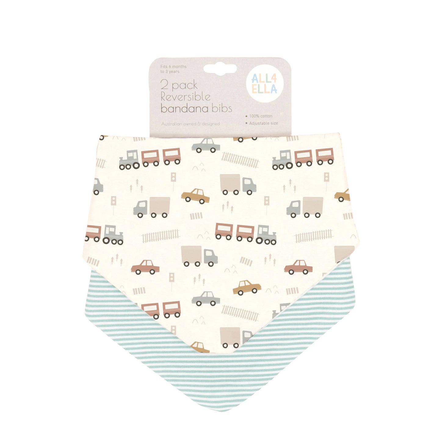 Bandana Bib trucks Spotty Dot toys