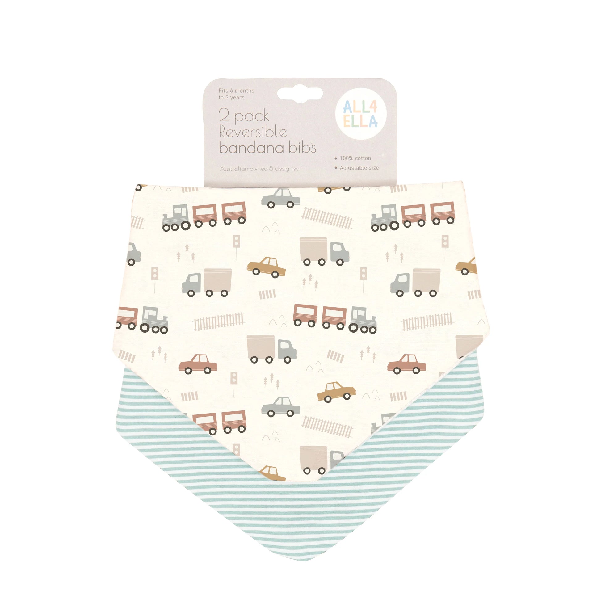 Bandana Bib trucks Spotty Dot toys