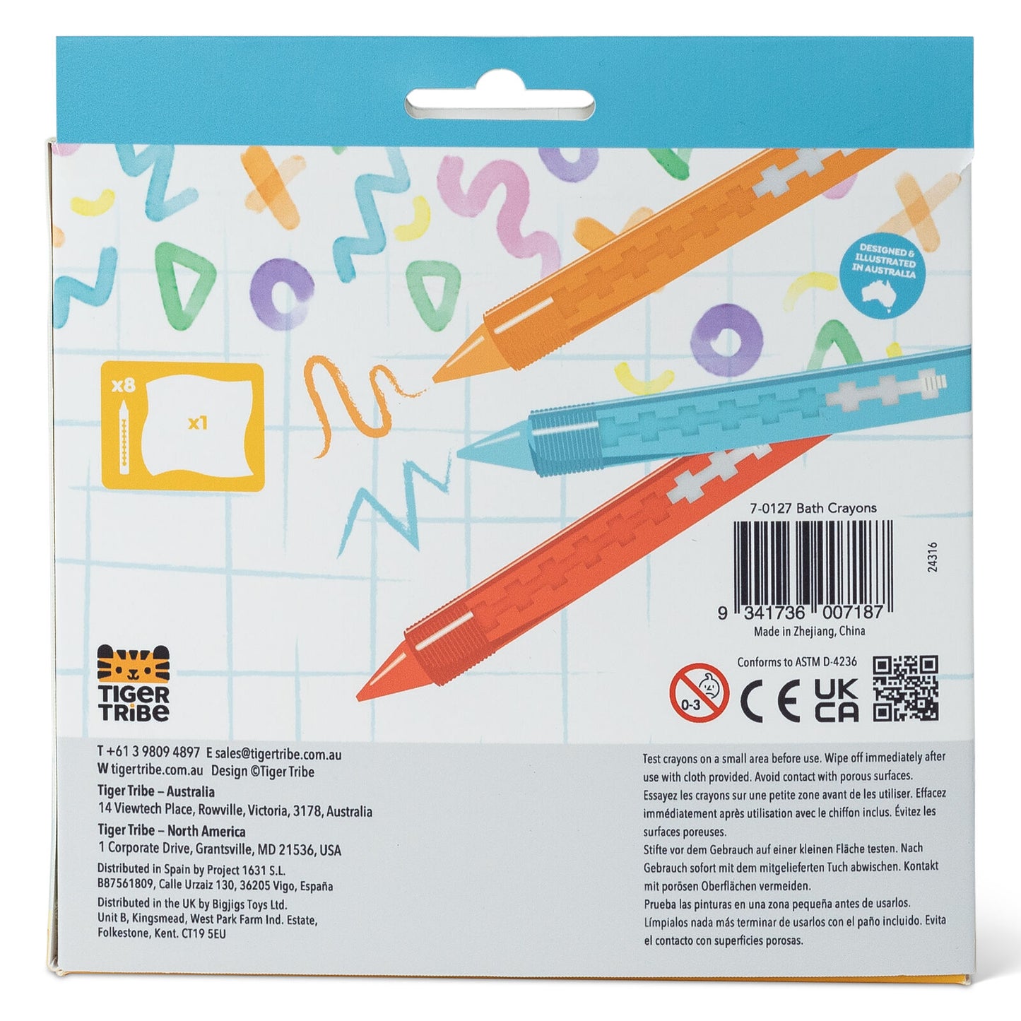 Bath Crayons Spotty Dot Toys