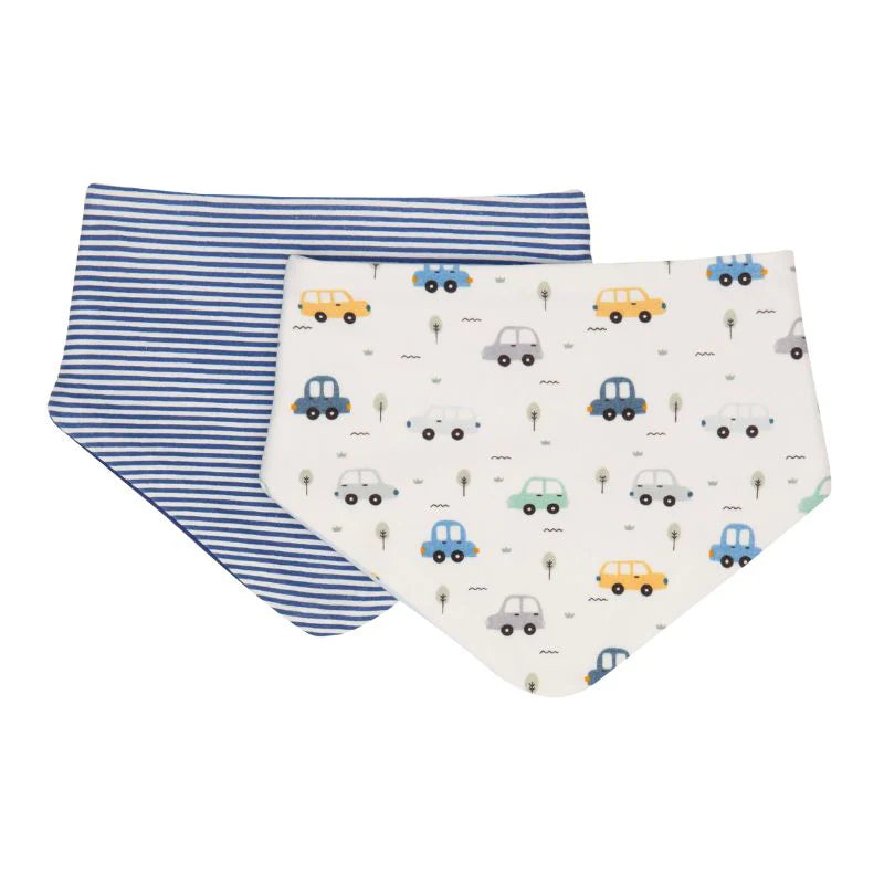 Beep Beep Bandana Bib 2 pack Spotty Dot Baby