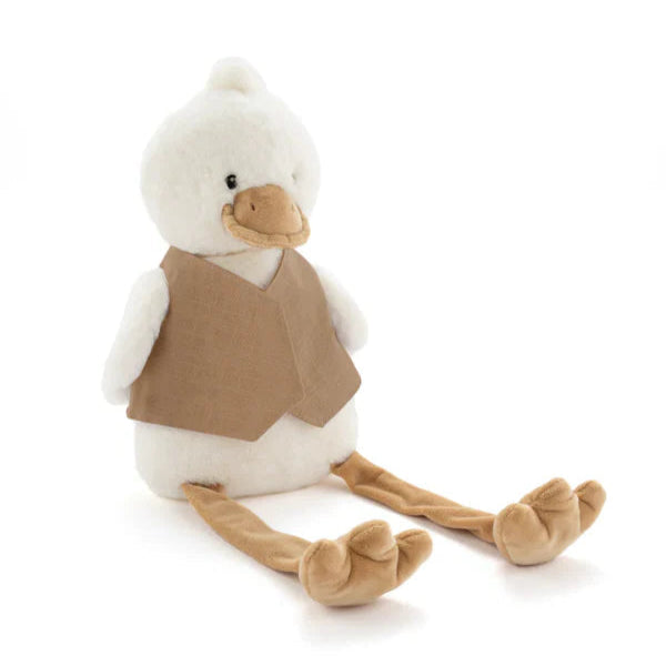 Big Bill the Duck Taupe Spotty Dot Kids