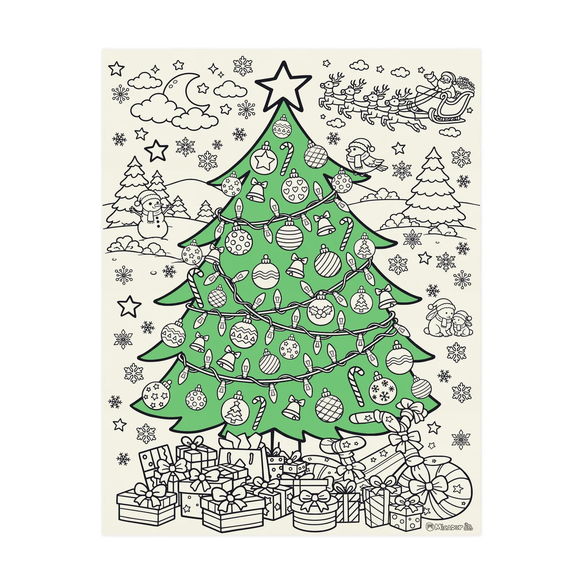Christmas Tree Colouring Spotty Dot Toys