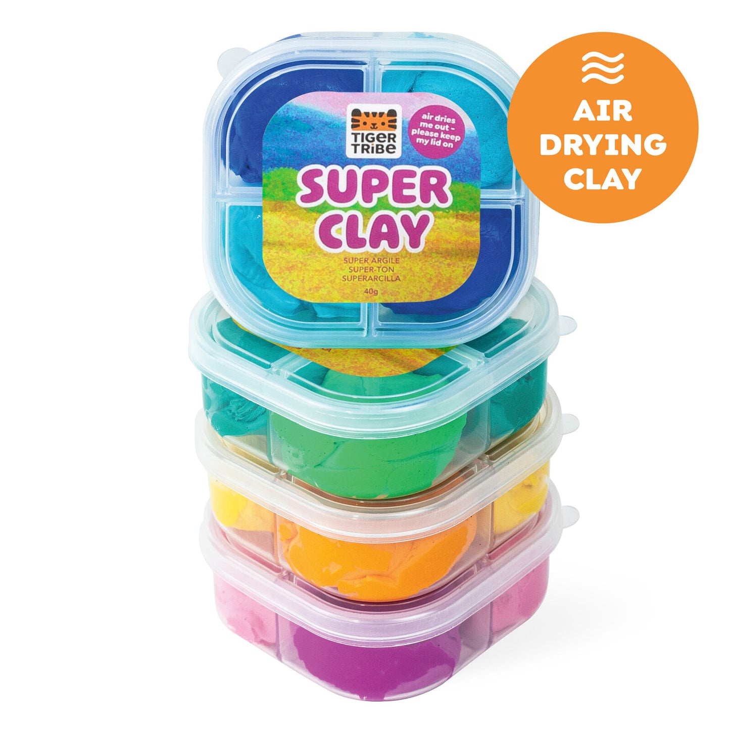 Claytopia Dinosaur World Air Dry Clay Kit Spotty Dot Toys