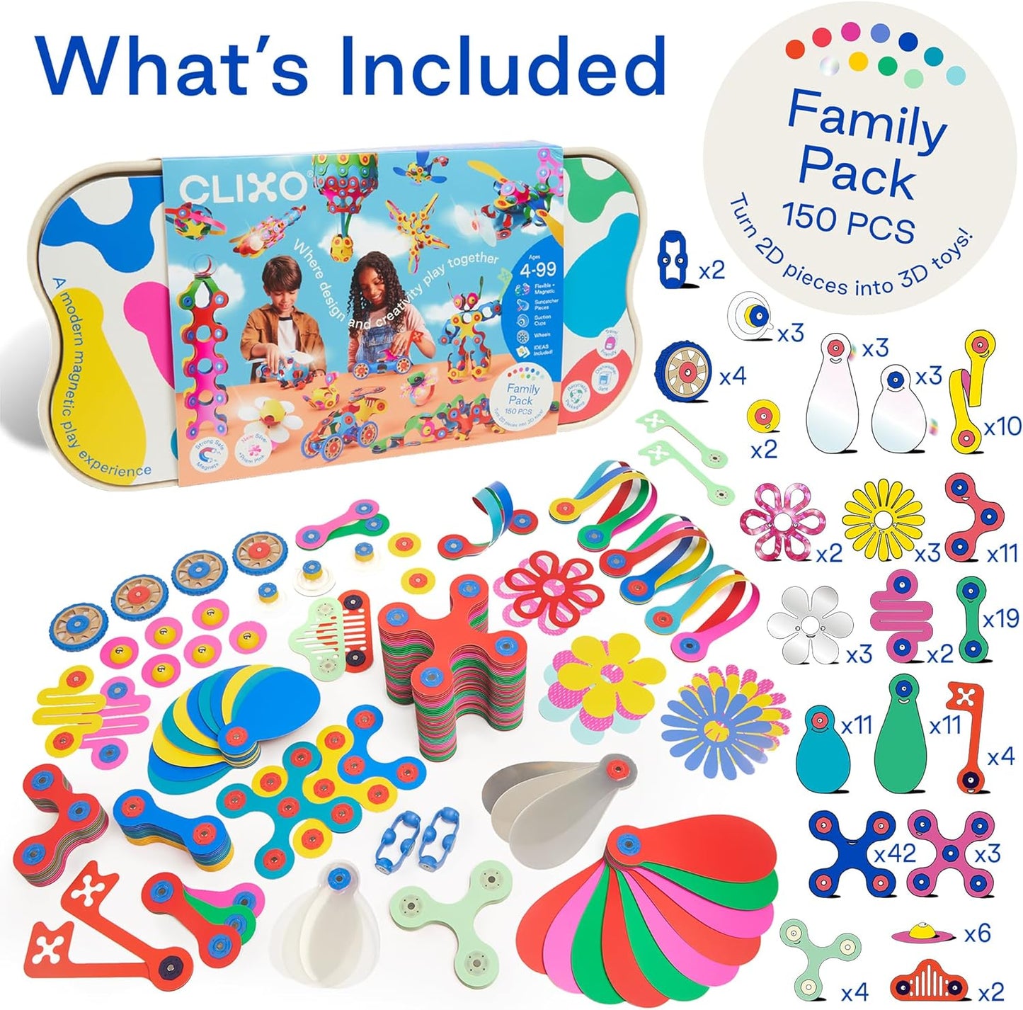 Clixo Family Pack Spotty Dot Toys