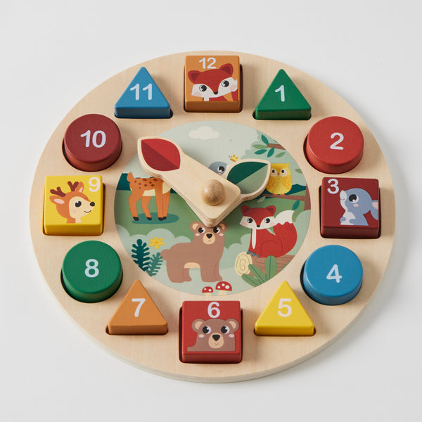 Clock & Number Shape Sorter - Spotty Dot Toys