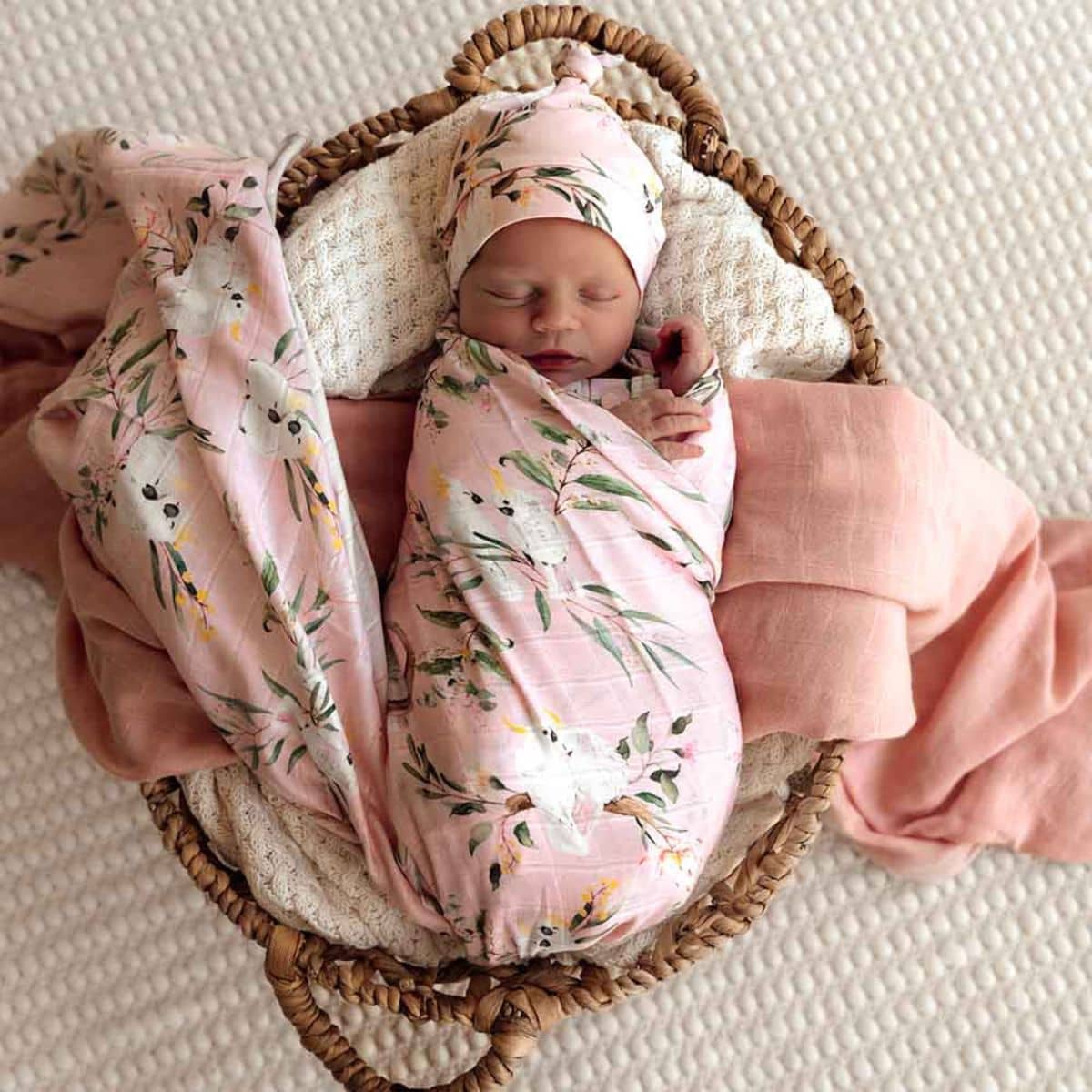 Cockatoo Organic Cotton Muslin Wrap Spotty Dot