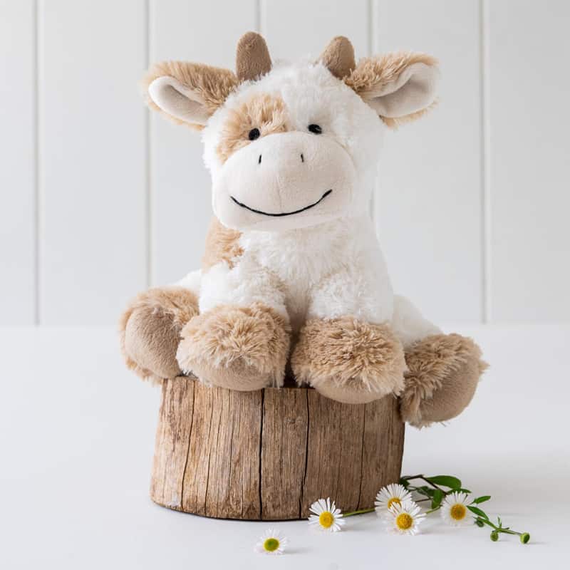 Coco the Cow Soft Toy Beige Spotty Dot Toys