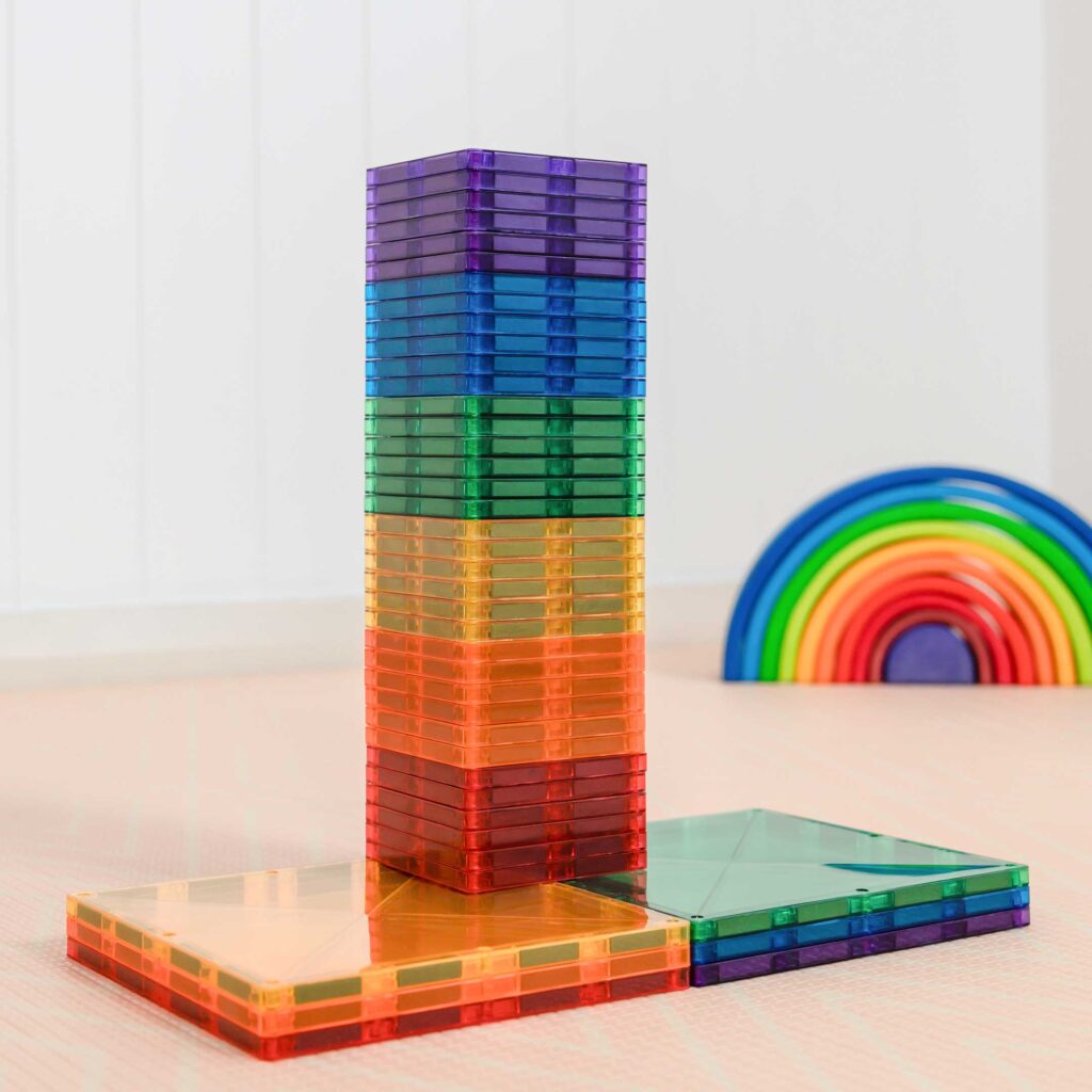 42 Piece Square Pack Rainbow - 3+