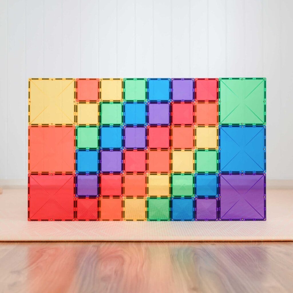 42 Piece Square Pack Rainbow - 3+