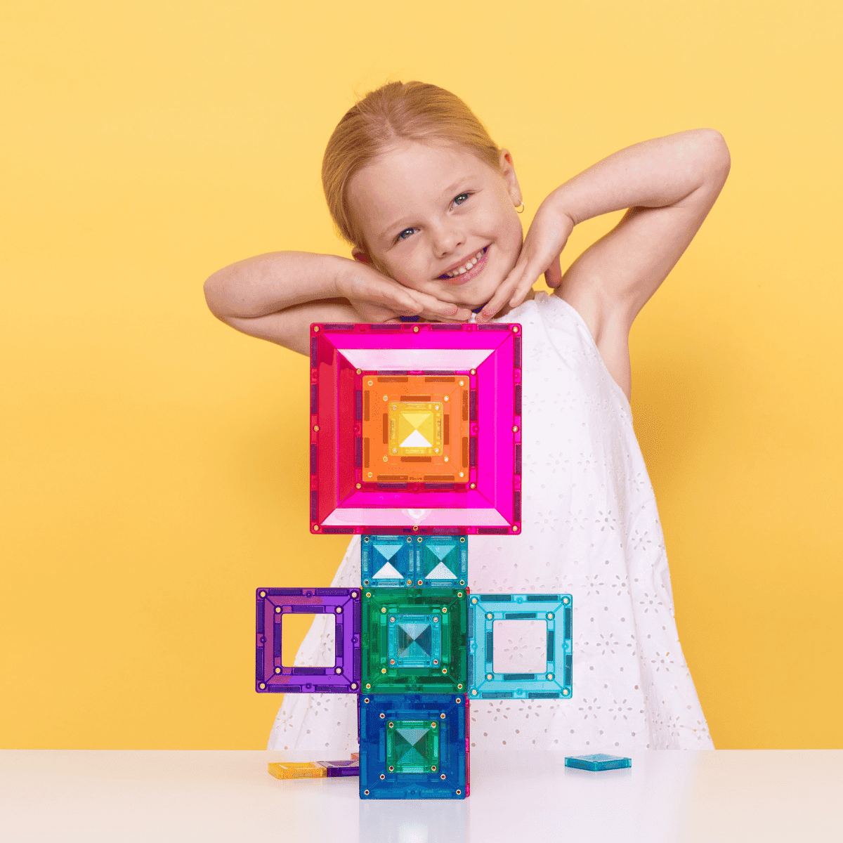 Connetix Magnetic Tiles Bright Portal Pack Spotty Dot Toys