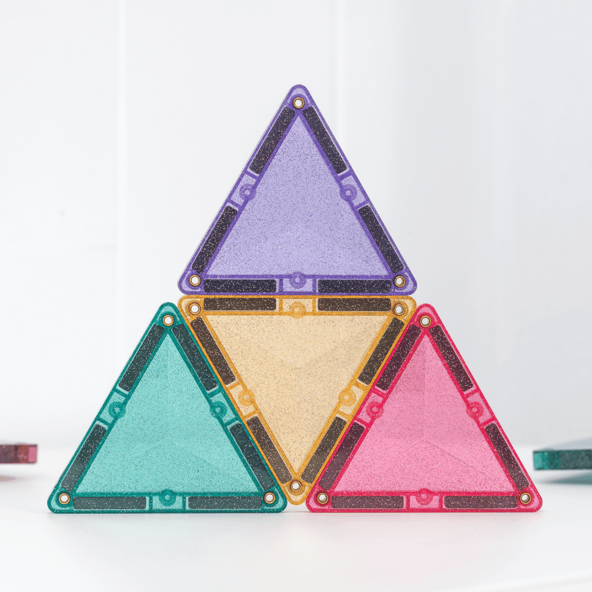 Connetix Magnetic Tiles Glitter Castle Pack Spotty Dot Toys