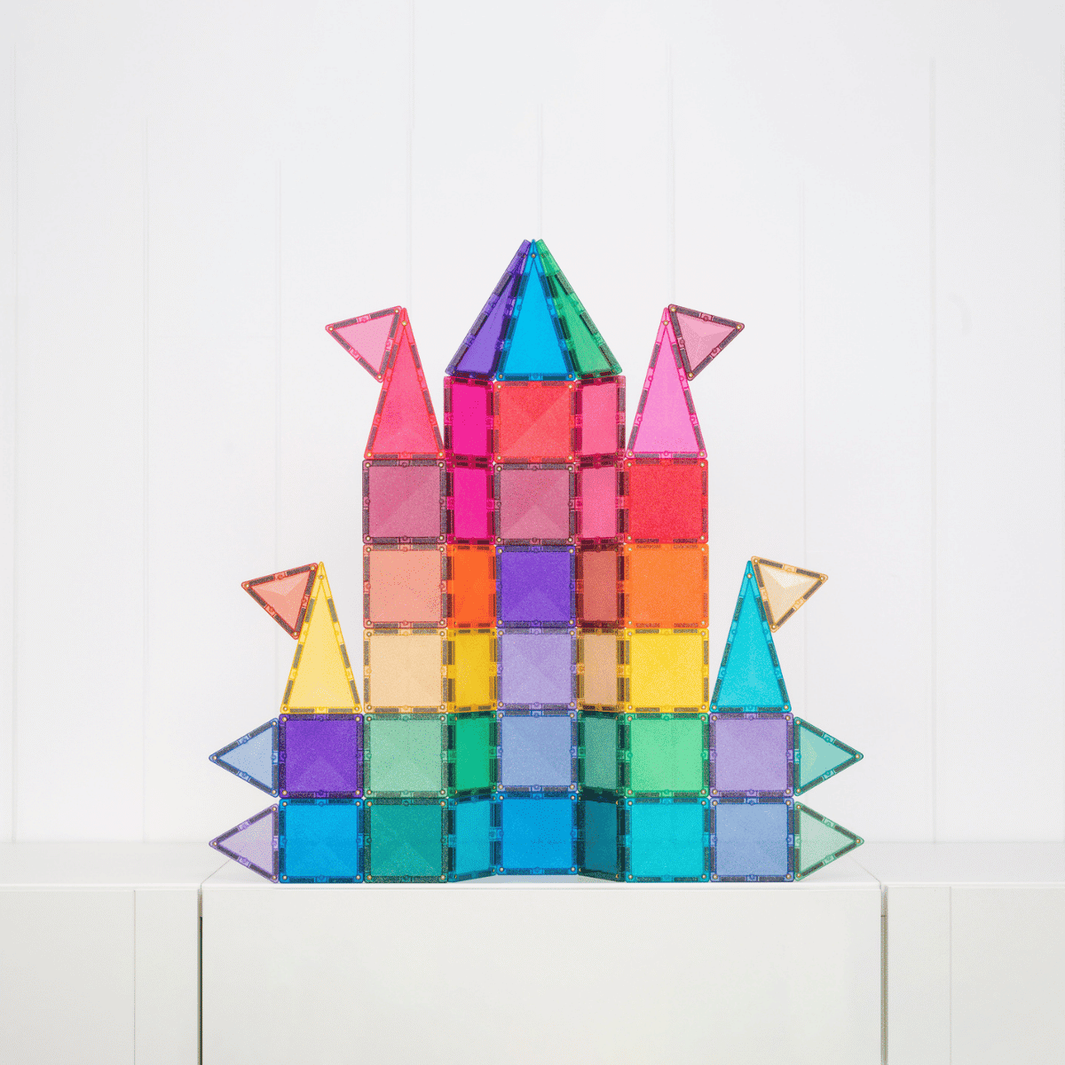 Connetix Magnetic Tiles Glitter Castle Pack Spotty Dot Toys
