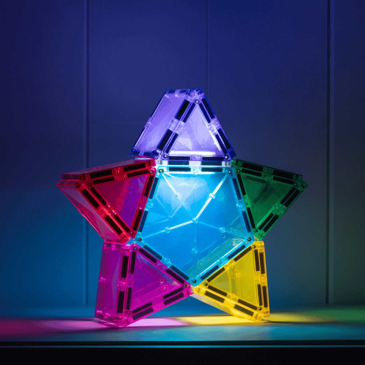 Connetix Magnetic Tiles Light Star Pack Spotty Dot Toys