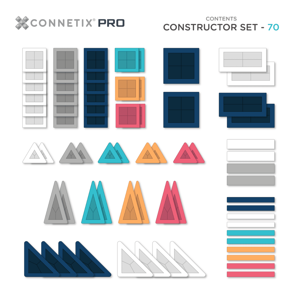 Connetix Pro Constructor Set Magnetic Tiles Spotty Dot Toys