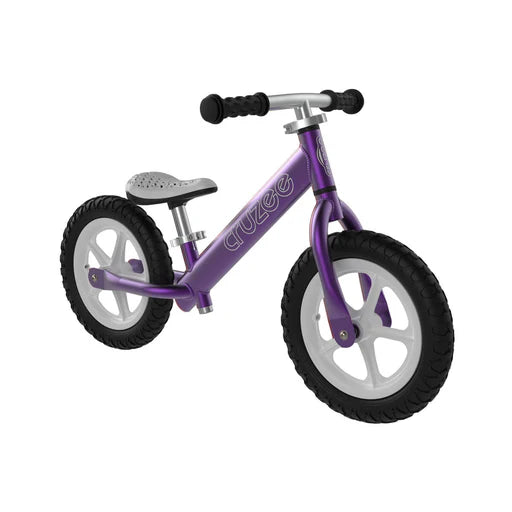 Cruzee Purple Balance Bike Spotty Dot