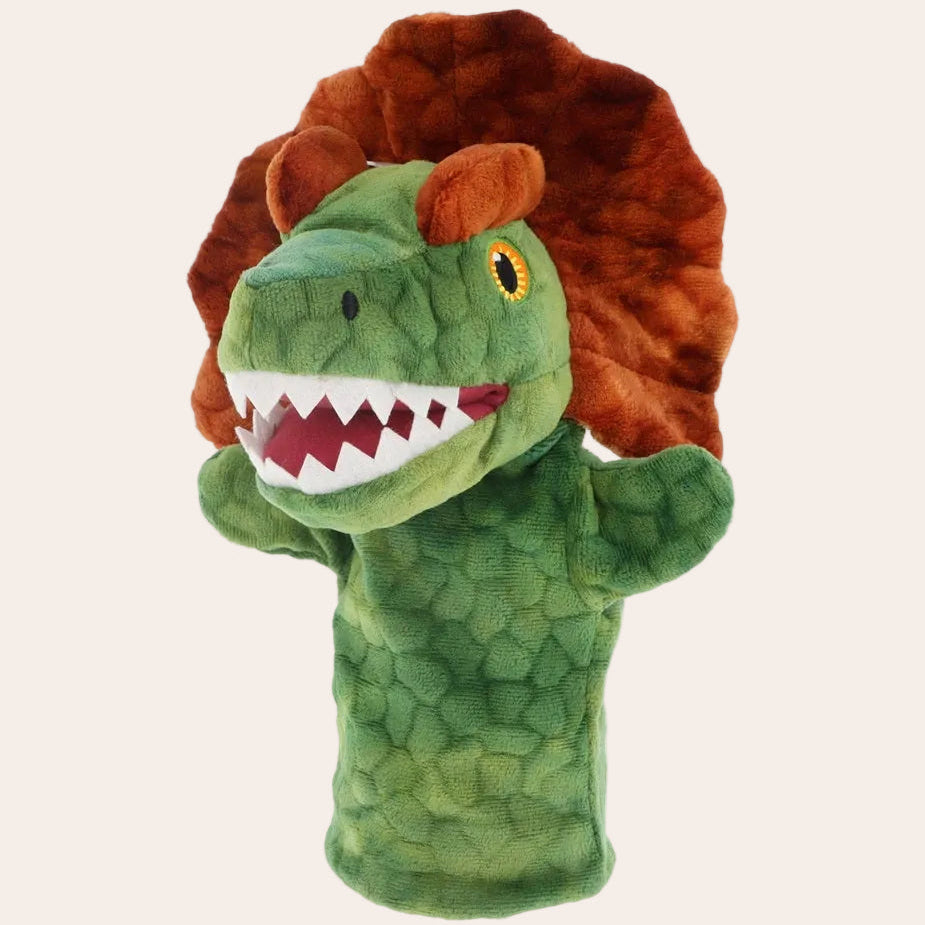 Dinosaur Diloph Hand Puppet Spotty Dot Kids