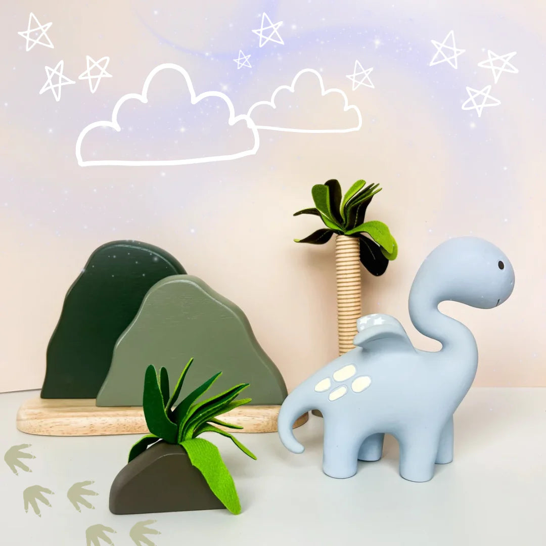 Diplo the Dragon Dino Powder Blue Spotty Dot Baby