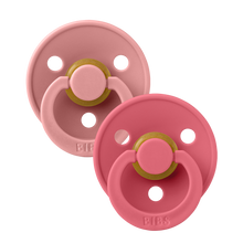 Load image into Gallery viewer, BIBS Dusty Pink / Coral Dummy Pacifier - Spotty Dot AU
