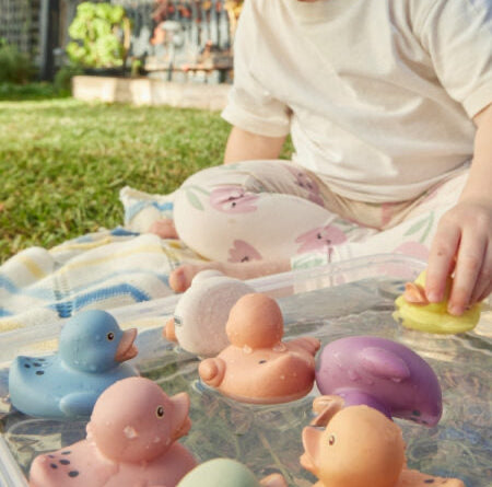 Eco Counting Bath Ducks Spotty Dot Toys