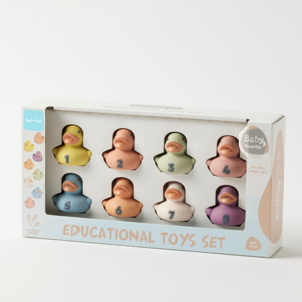 Eco Counting Bath Ducks Spotty Dot Toys