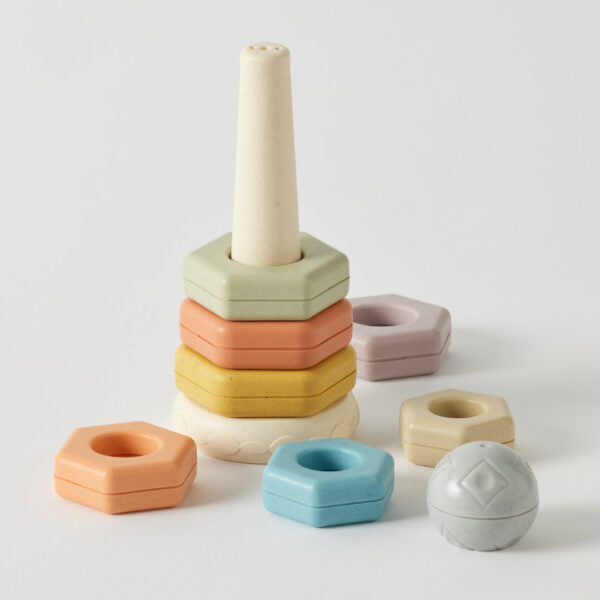 Eco Hexagonal Stacker Spotty Dot Toys