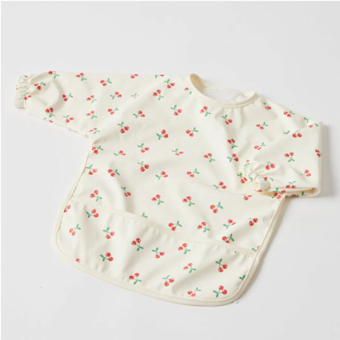 Feeding Art Smock Cherry Spotty Dot Baby