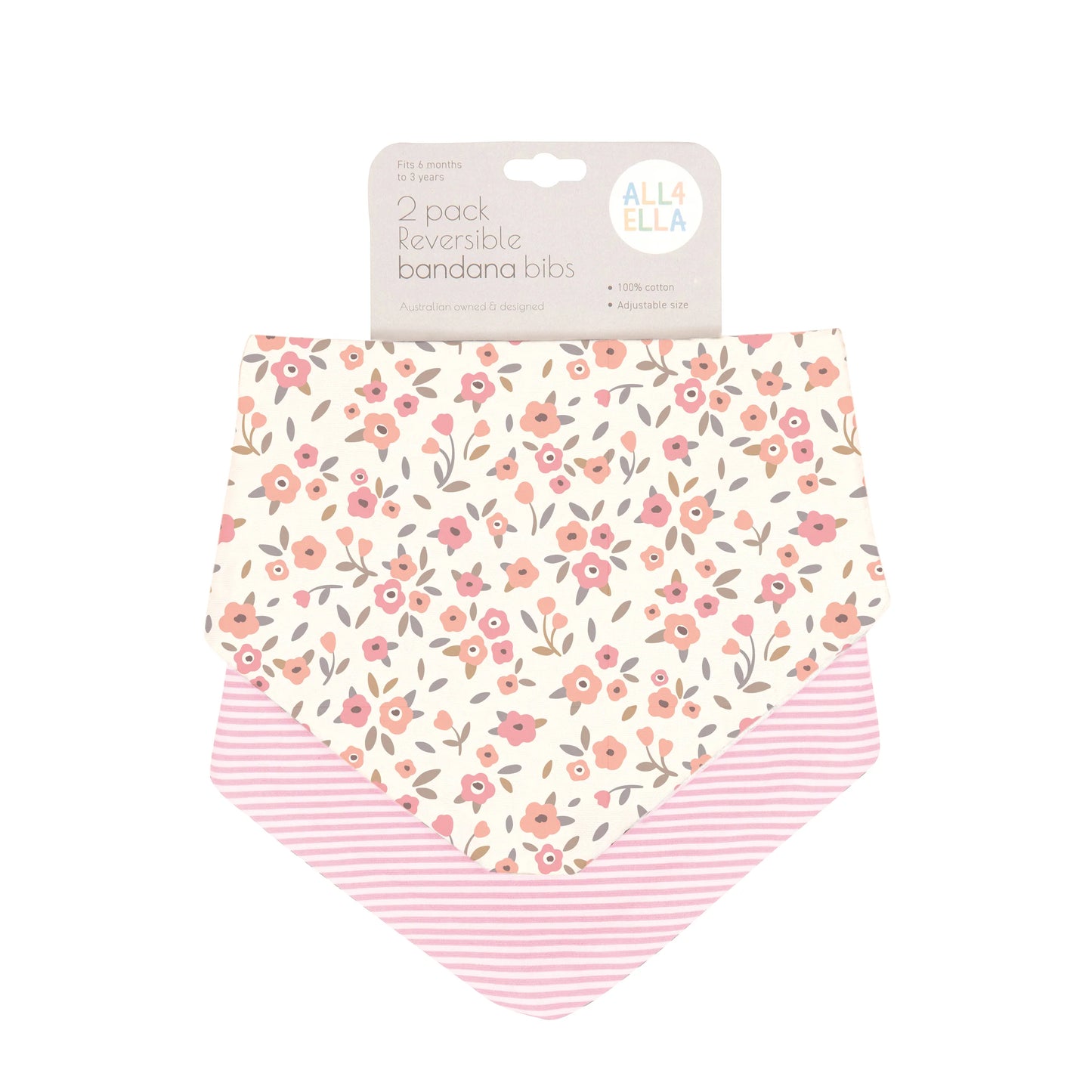 Floral Bouquet Bandana Bib Spotty Dot
