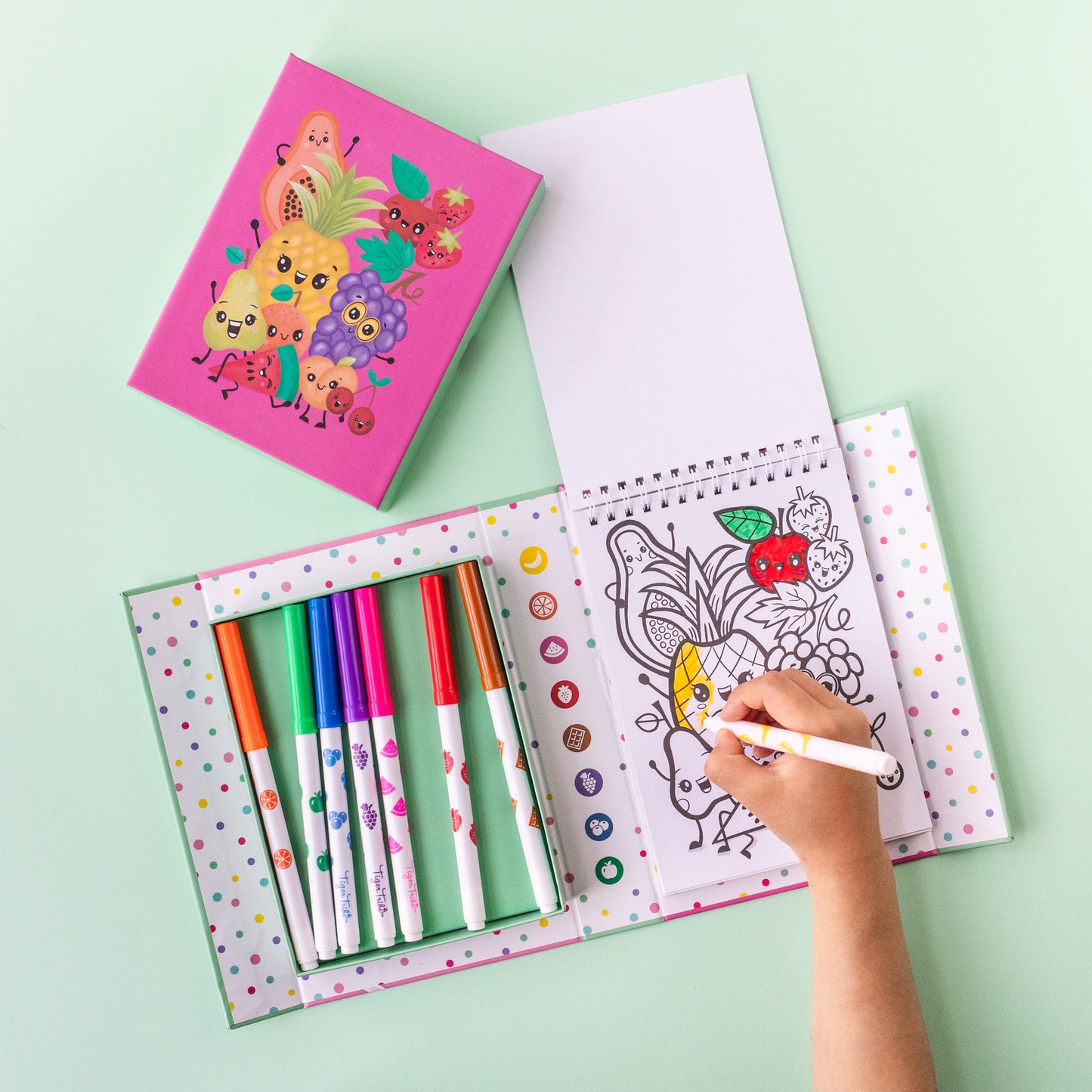 Fruity Cutie Colouring Set Spotty Dot Toys