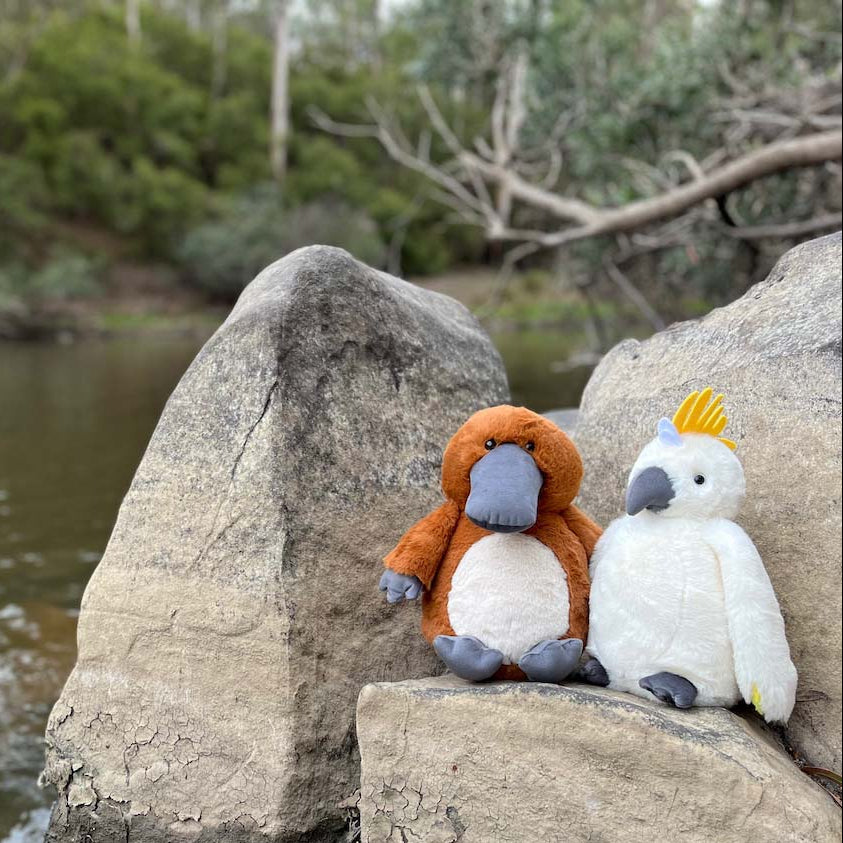 Furfolk Platypus & Cockatoo Spotty Dot Toys