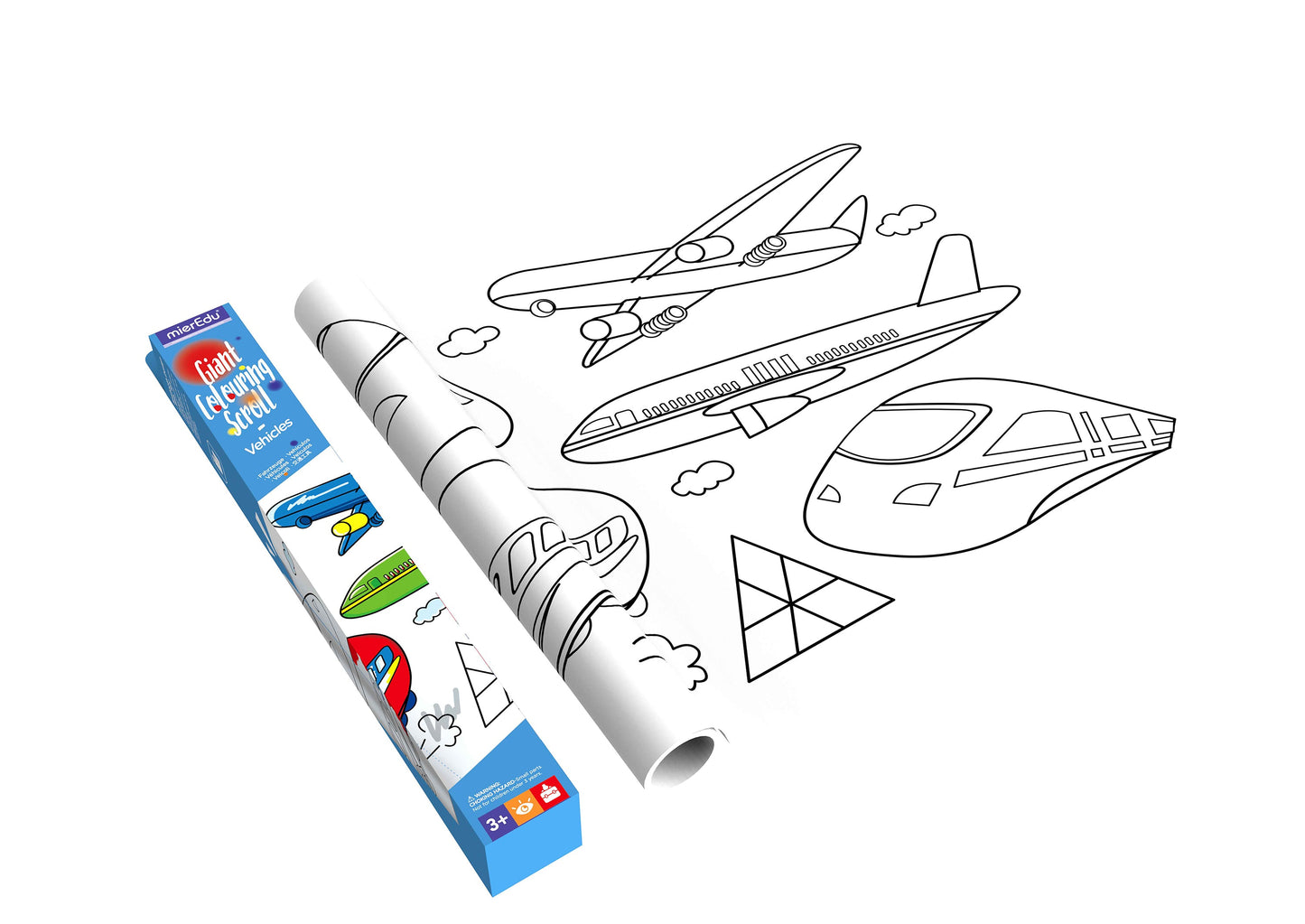 Giant Colouring Scroll Vehicles -Spotty Dot Toys AU