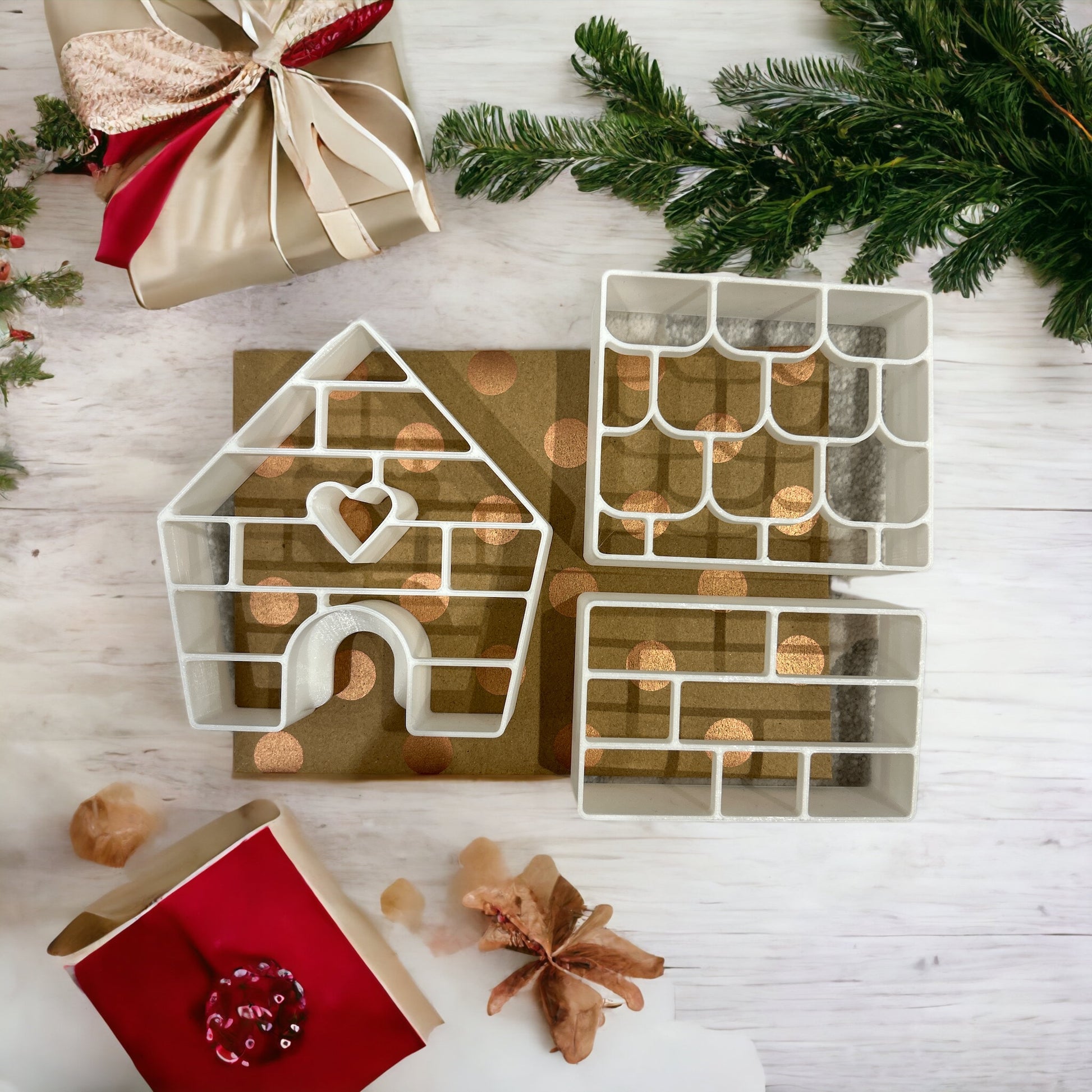 Ginger Bread House Cutters Spotty Dot
