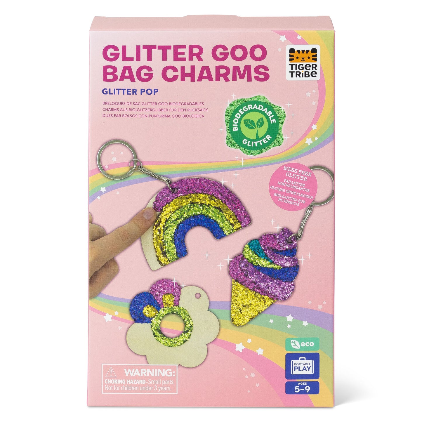 Glitter Goo Bag Charms Glitter Pop Spotty Dot Toys