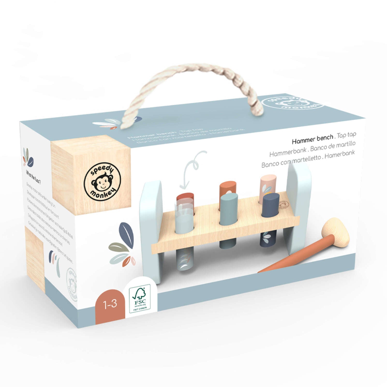 Wooden Hammer Bench - Spotty Dot Toys