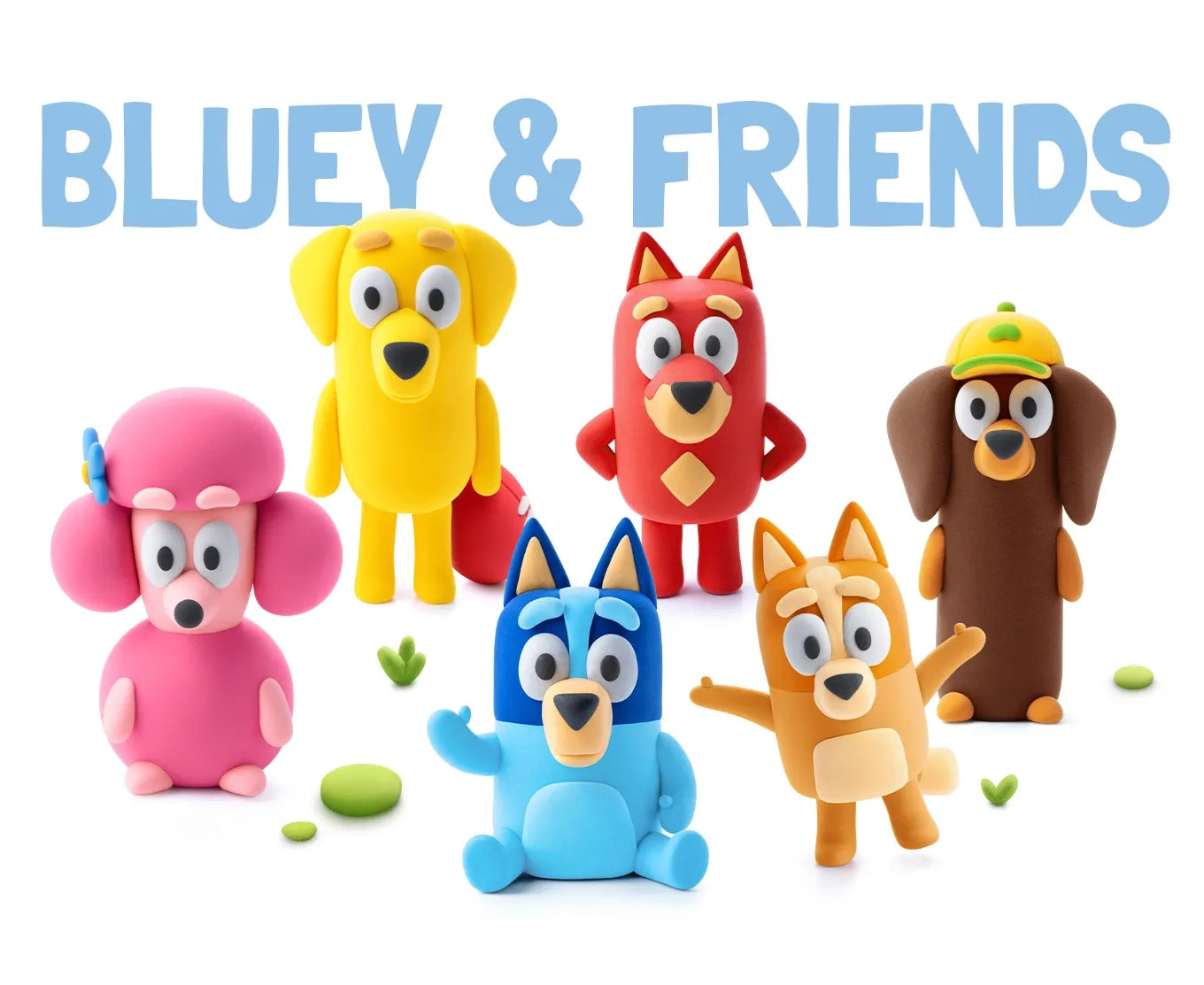 Hey Clay Singles Bluey and Friends Spotty Dot Toys