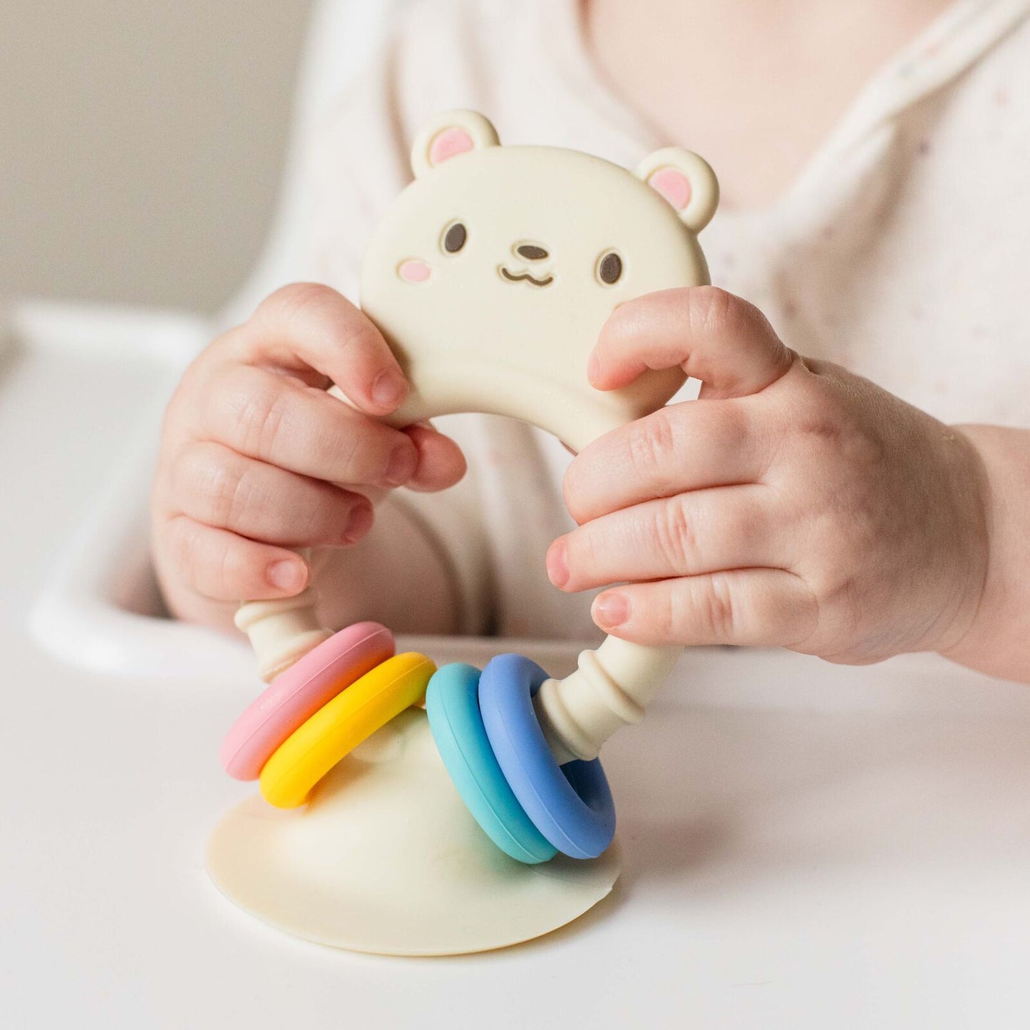 High Chair Buddy Silicone Bear Spotty Dot Toys