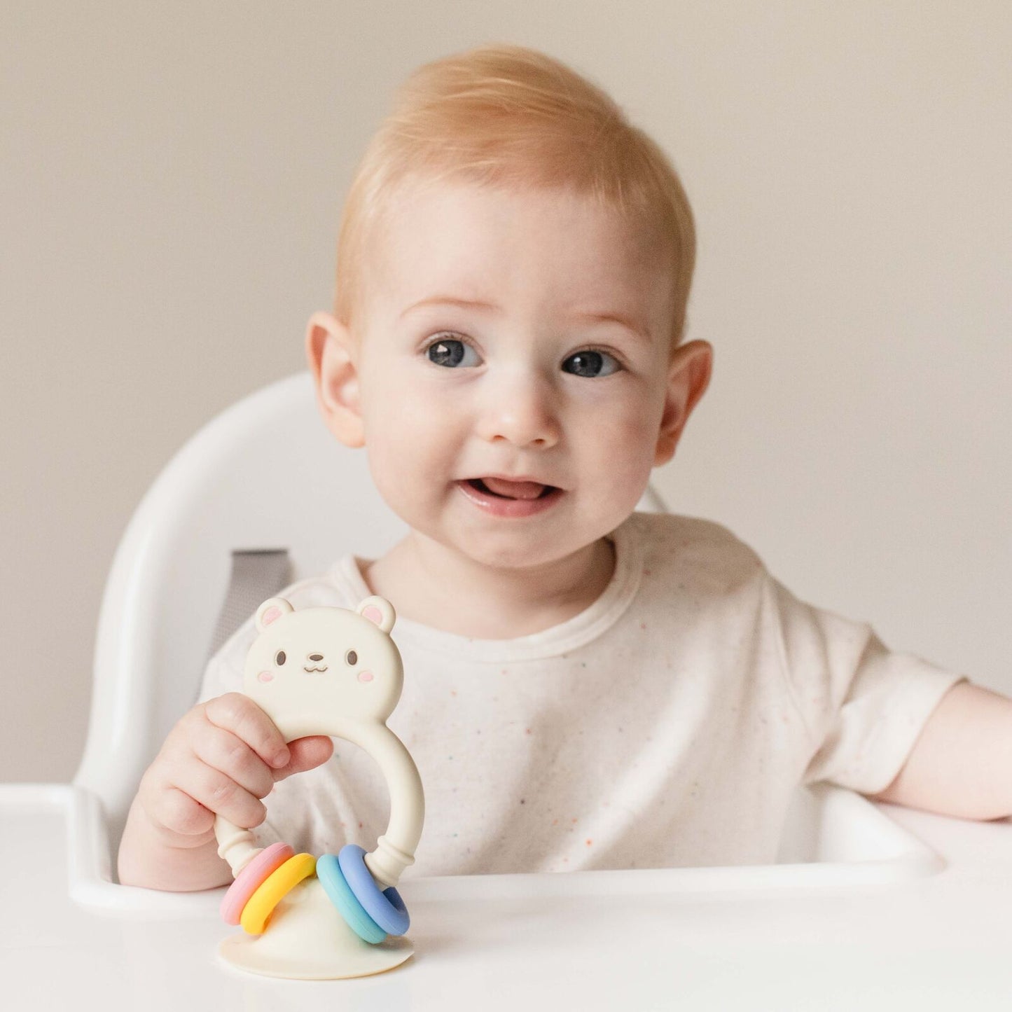 High Chair Buddy Silicone Bear Spotty Dot Toys