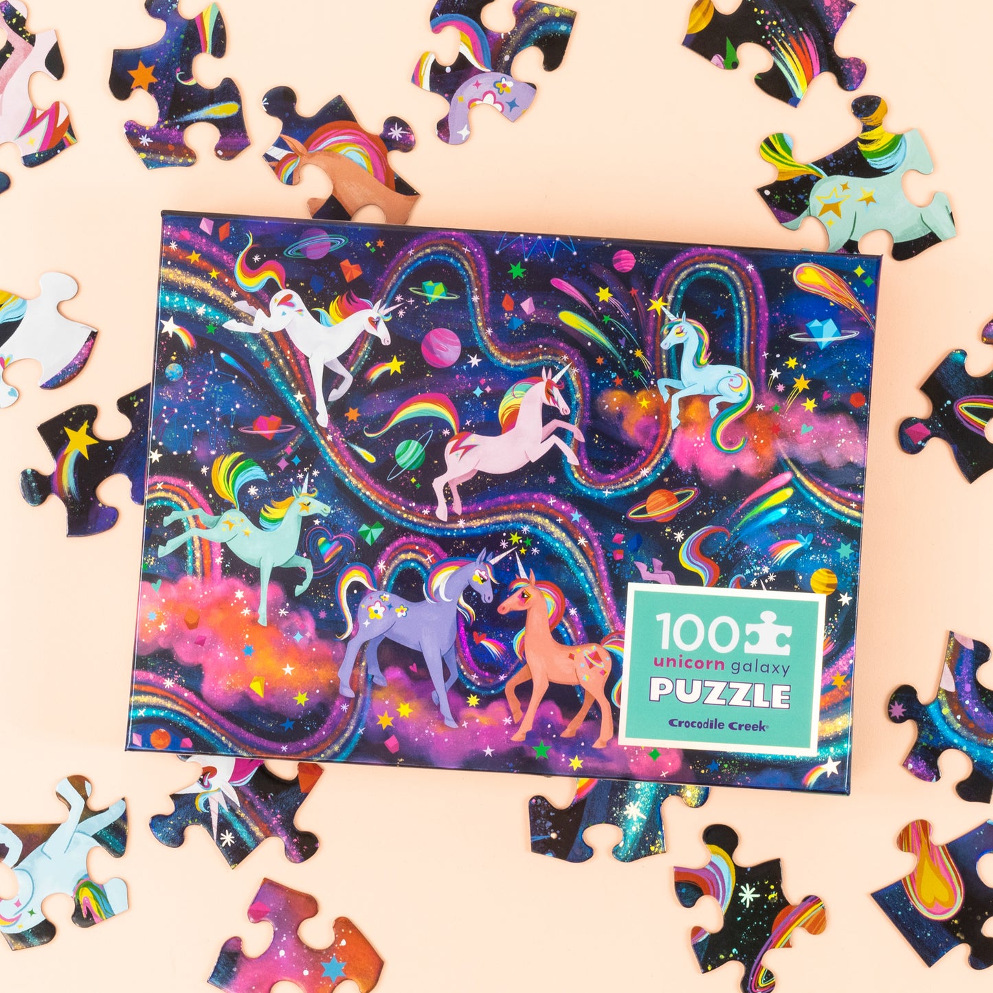 Holographic Puzzle - Unicorn Galaxy - Spotty Dot