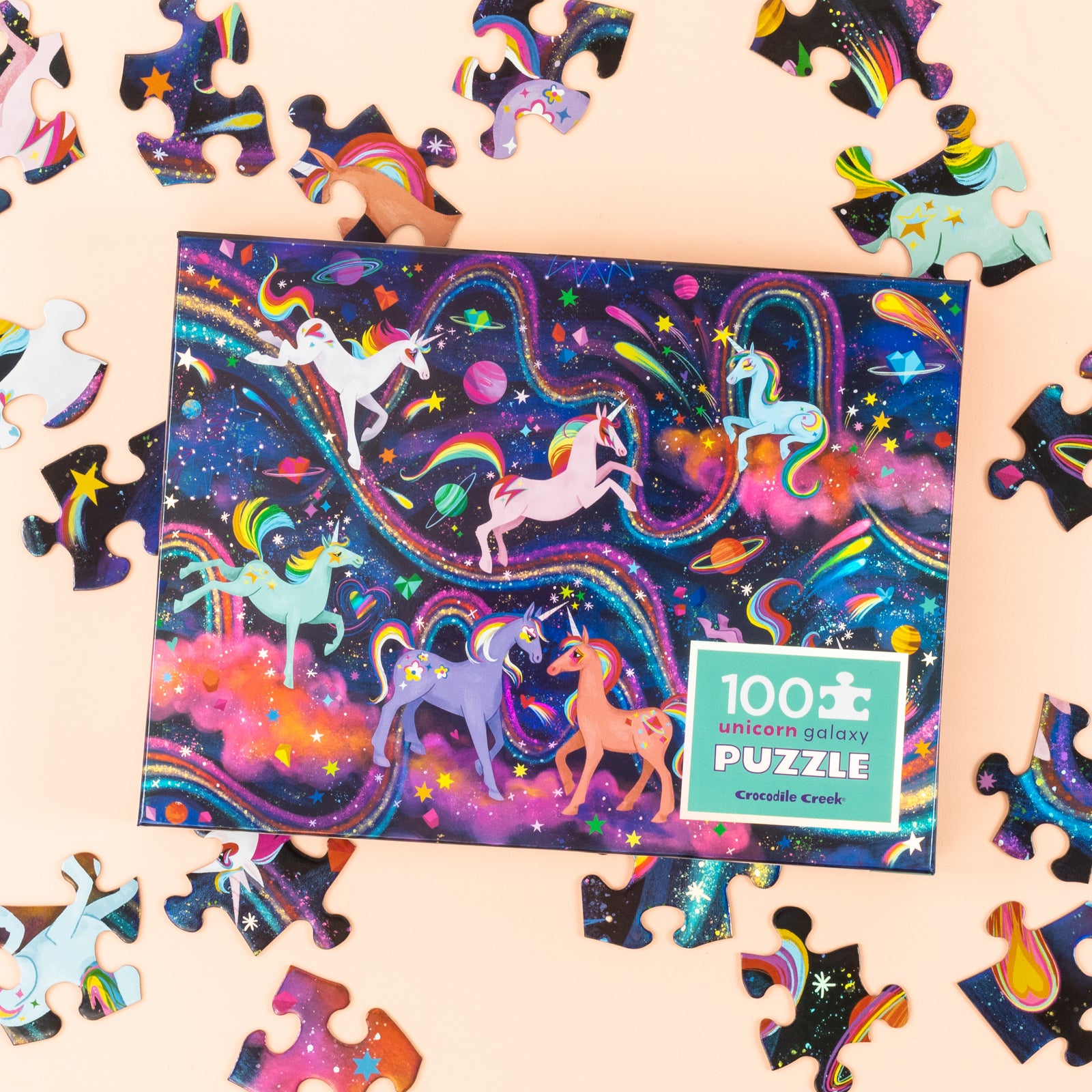 Holographic Puzzle - Unicorn Galaxy - Spotty Dot