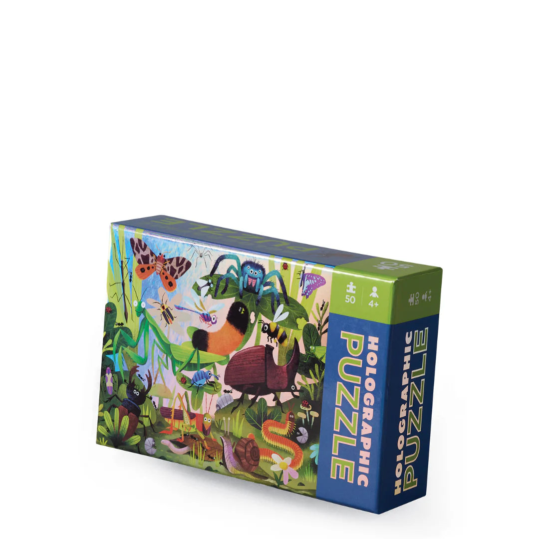 Holographic 50 Piece Puzzle Backyard Bugs Spotty Dot Toys