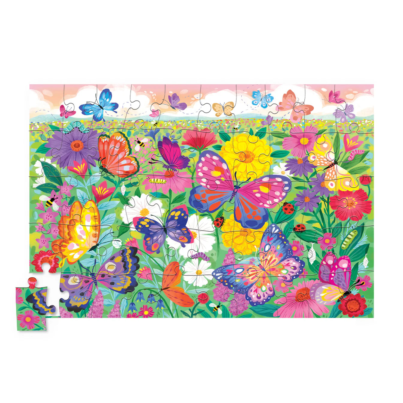 Holographic 50 Piece Puzzle Butterflies Spotty Dot Toys